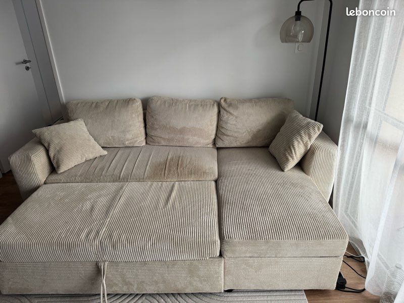 Canapé beige (image 3)