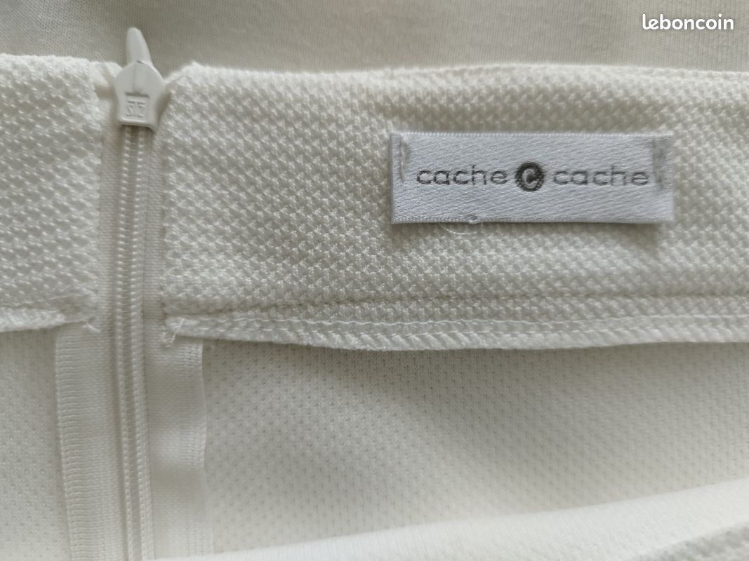 Jupe droite blanche 40 TBE Vêtements