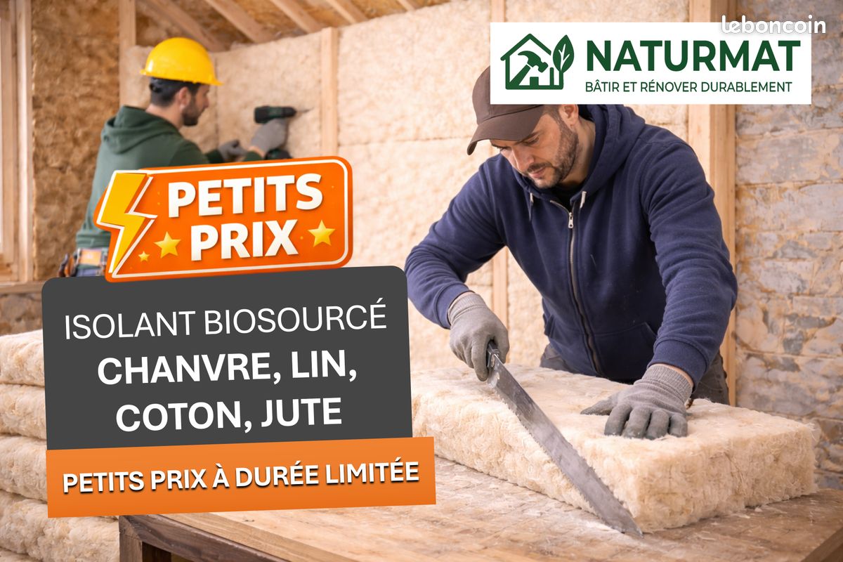Isolant naturel CHANVRE / LIN / COTON – PRIX DIRECT STOCK (image 2)