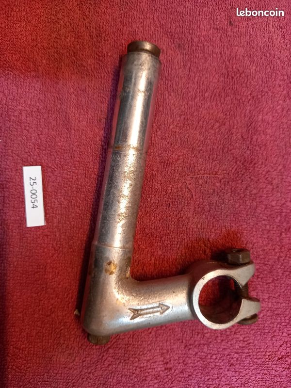 potence guidon vélo ancien aluminium 1930-1950