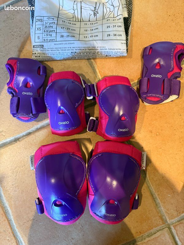 Lot Roller Patins à roulettes Roces Quaddy 3.0 Fille + casque + protection Taille réglable 26-29 (image 10)