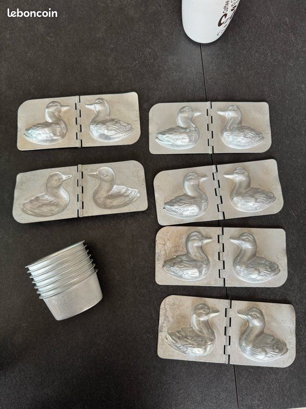 Moules à Chocolat En Aluminium – Canard Et Poussin – Pour Chocolatier Amateur