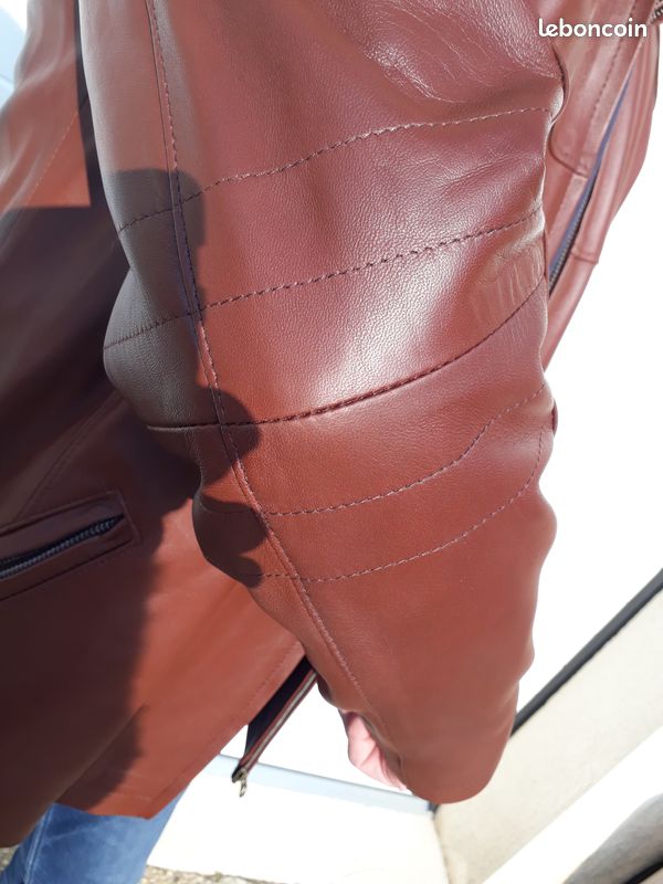 Blouson cuir neuf tres belle qualite (image 6)