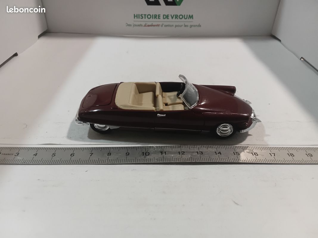 ANCIEN JOUET CITROËN 1/43 ème Ds 19 Norev Cabriolet Grenat 1963 EUR 15