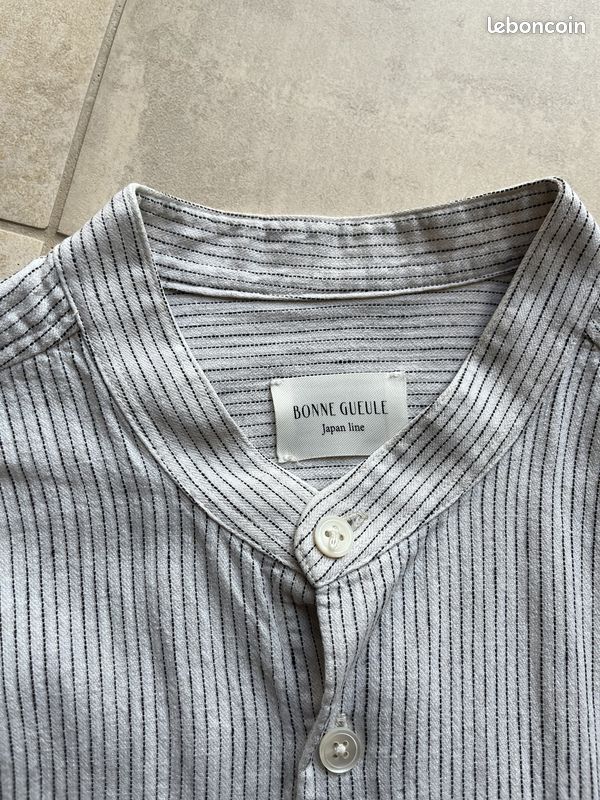 Chemisette Bonnegueule Chemise Col Mao BonneGueule Vêtements