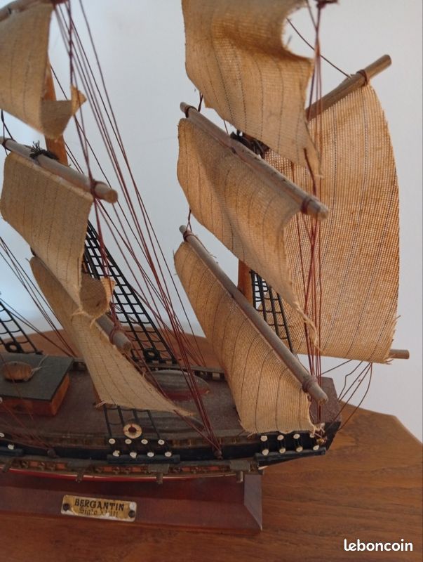 Maquette bateau ancien Bergantine décorative (image 5)