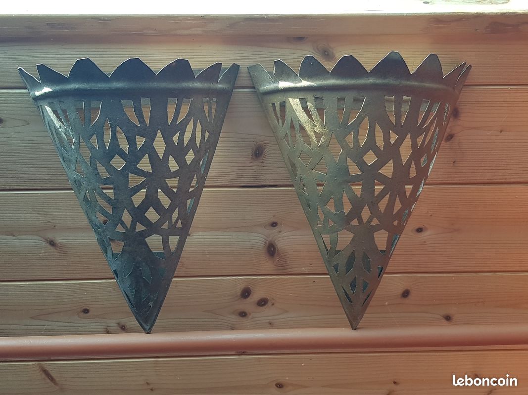 Lot de 2 appliques métal (image 1)