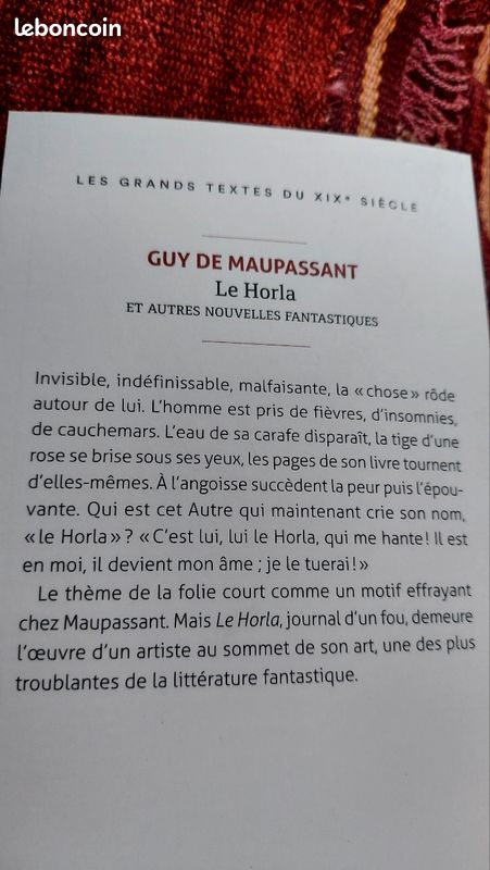 Livre Le Horla MAUPASSANT (image 2)