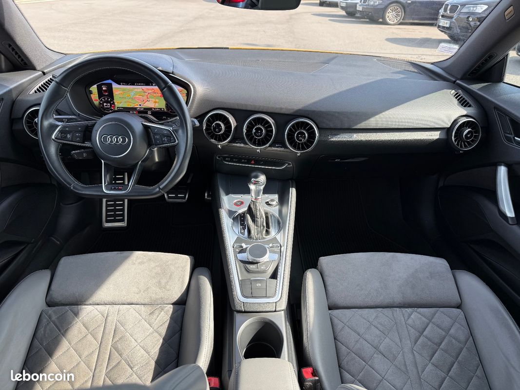 AUDI TTS III COUPE 2.0 TFSI 310 QUATTRO S TRONIC / Jaune VEGAS / Keyless / sieges cuir-Alcantara sport chauffants / régul vitesse / radar de recul / état incroyable (image 6)