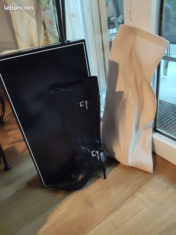 Bottes en cuire noires cesare paciotti (image 11)