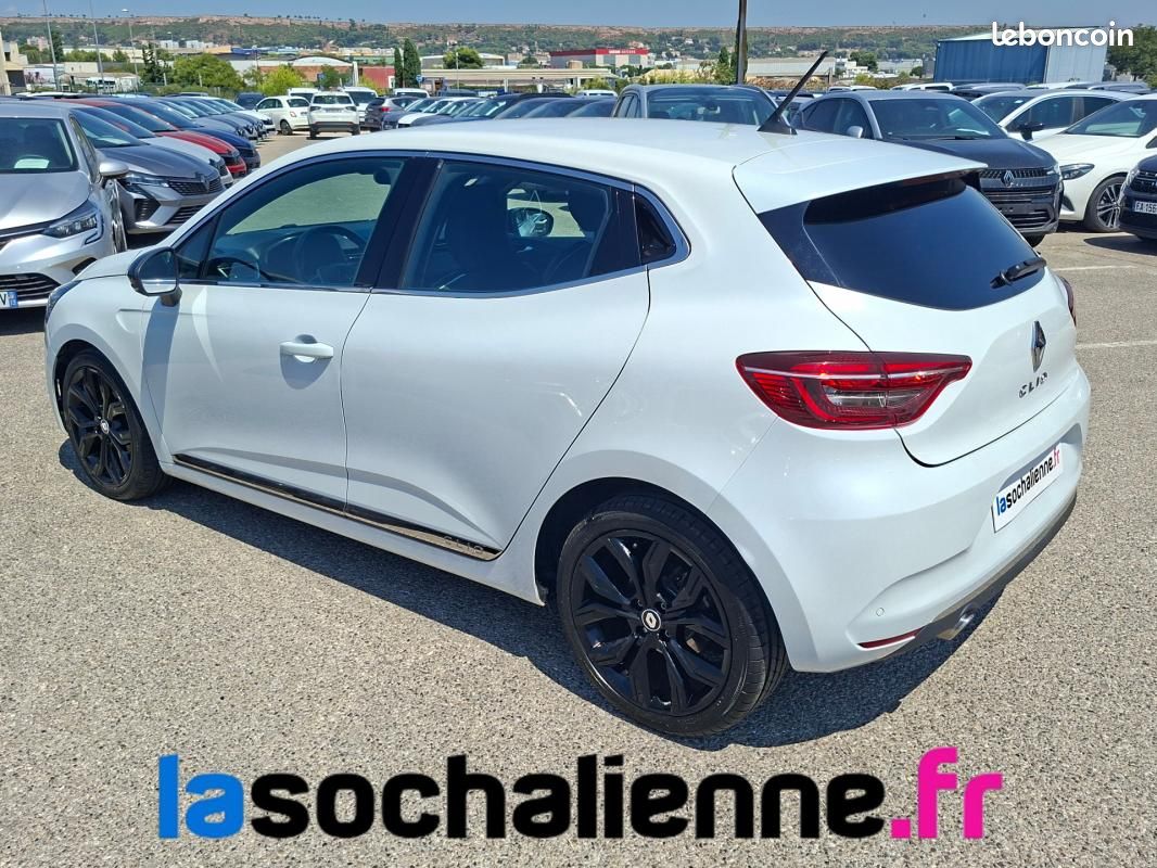 Renault Clio V TCe 90 - 21N Intens + camera 360 + jantes 17 + roue de secours + blanc nacree (image 1)
