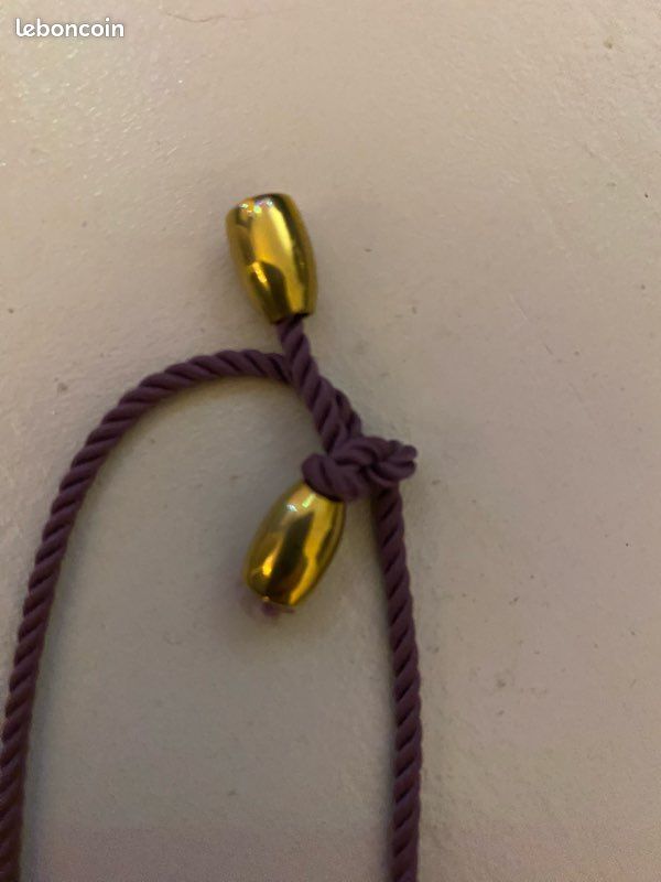 Pendentif Trèfle Jaune Et Blanc Bernardaud Vallauris - Céramique Occasion