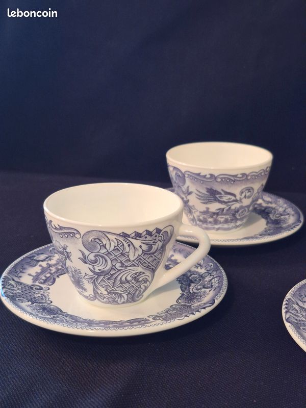 Lot De 20 Assiettes Creuses RIVANEL - Porcelaine De Verre, Neuves - Service De Table