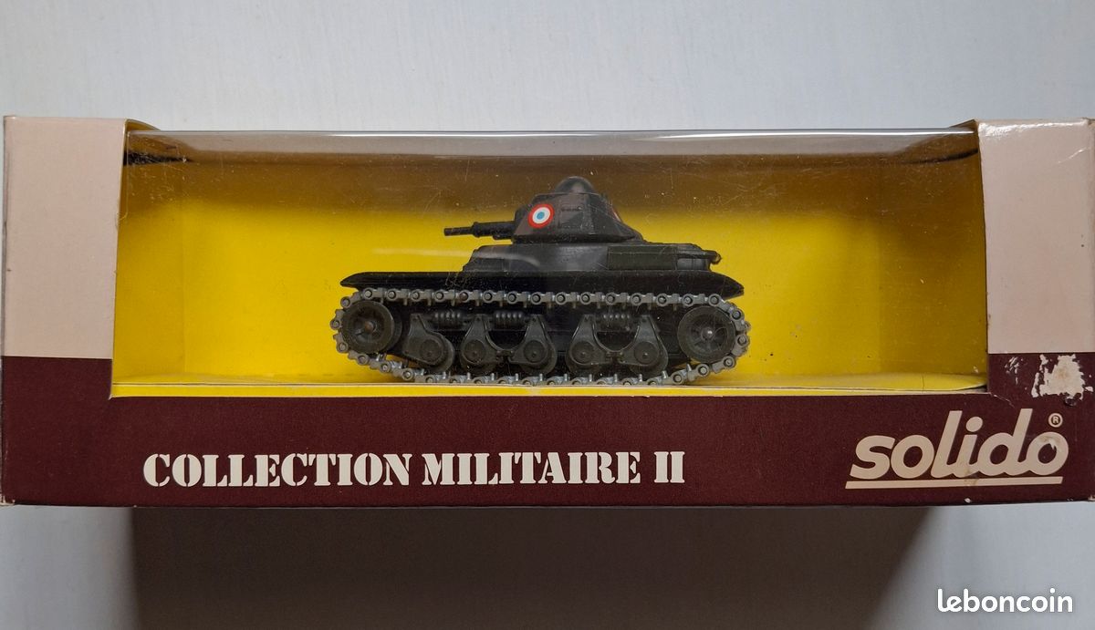 Solido Militaire 1/50 - Char Renault R35 - Modèle D'occasion Très Bon état Avec Boîte
