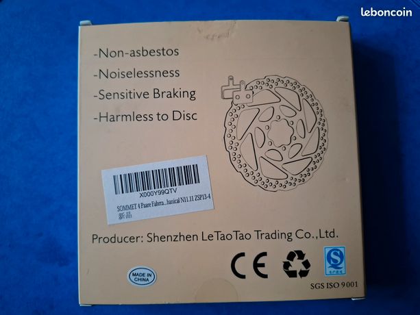 Yangfix 2 Paires Plaquette Frein Disque Pour Tektro IO/Novela/Aquila/Old Gemini - Semi-Métallique