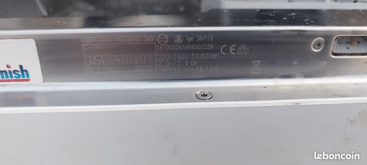 Pièce lave vaisselle Bosch (image 2)