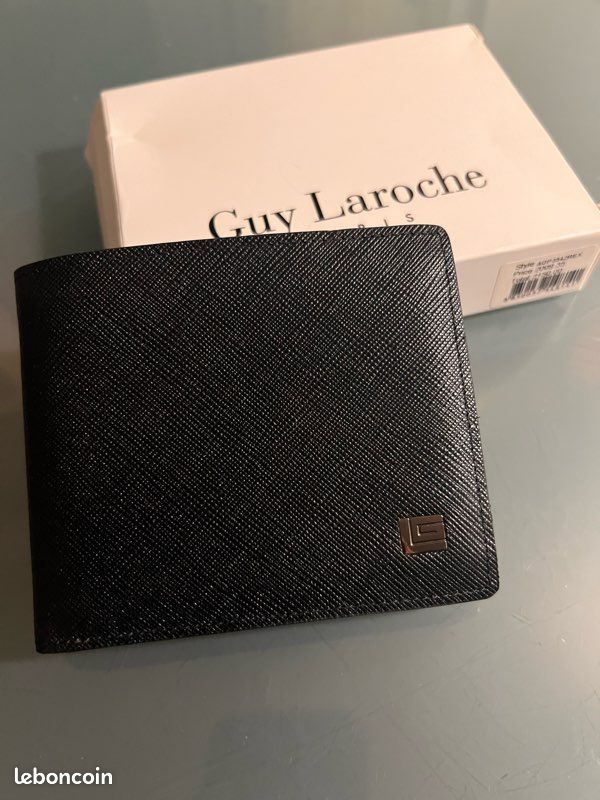 Portefeuille Porte-monnaie GUY LAROCHE Cuir Vintage Marron - Occasion