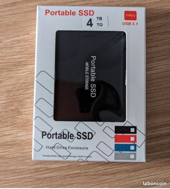 Lot De 4 Disques Durs Externes HP – Bon état, Fonctionnement OK