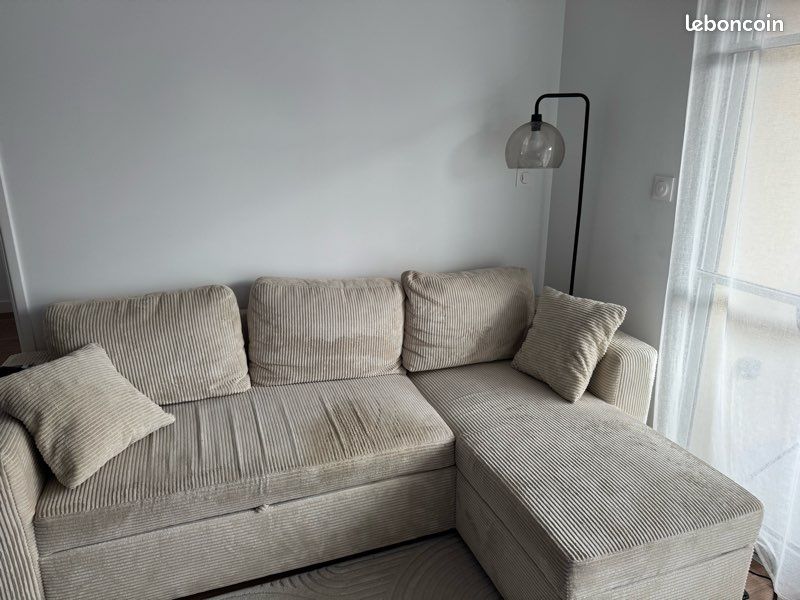Canapé beige (image 1)