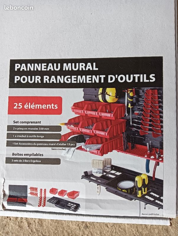 Panneau mural pour rangement d'outils (image 1)