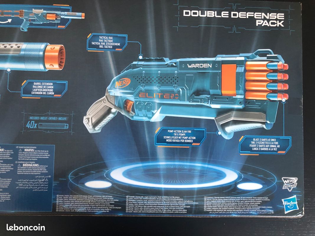 Nerf Élite 2.0, Double Defence Pack - Jeux & Jouets