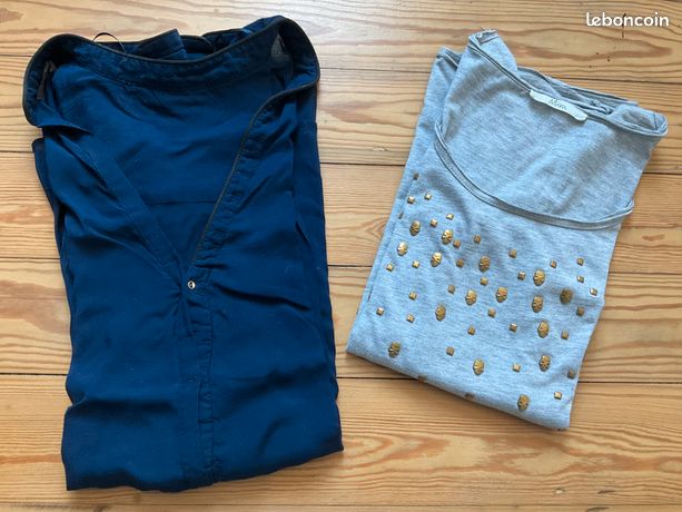 Veste En Jean ZARA Taille 34/36 (13/14 Ans) - Occasion Très Bon état, Style Perfecto Bleu