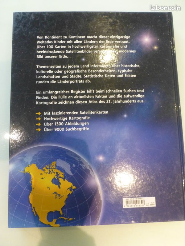 Atlas mondial en allemand - géographie - traditions - culture - industrie - zigzag (image 2)
