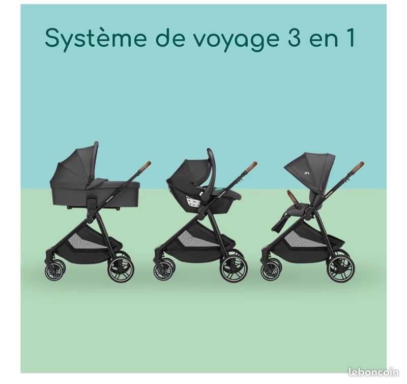 Bebeconfort Luvia Trio, Poussette 3 en 1, 0-4 ans (0-22 kg (image 3)