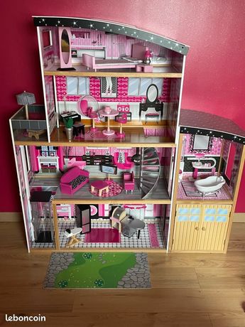 Pièce de rechange pour maison de poupée Barbie Doll Dreamhouse HMX10 – Canapé de rechange rose