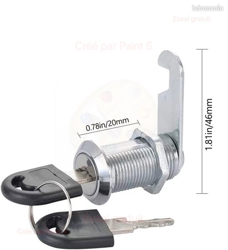 JZK Lot De 2 Serrures à Code 3 Chiffres Pour Armoire, Casier, Tiroir - Combinaison Réinitialisable - Métal Robuste
