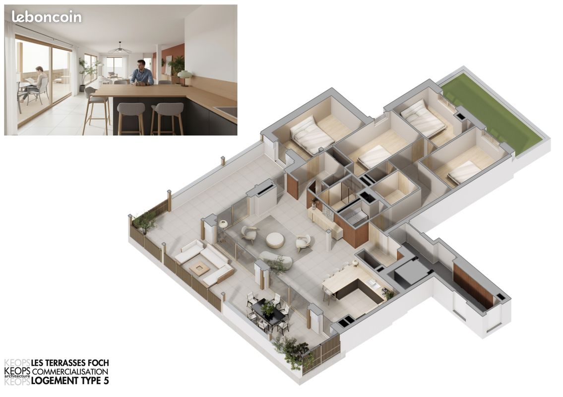 Appartement 6 pièces 130 m² · à Riorges · 130 m² · 470 000 €