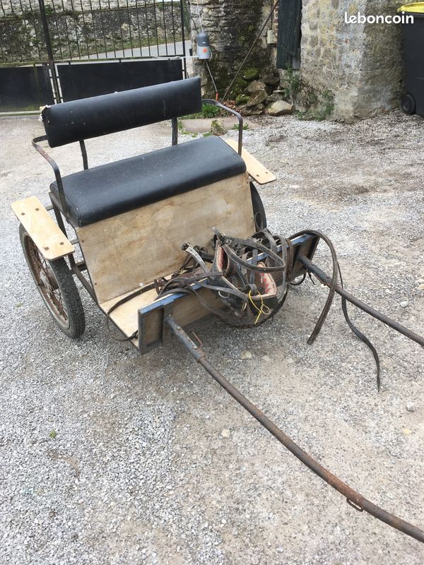 Charette pour poney/âne avec harnais (image 1)