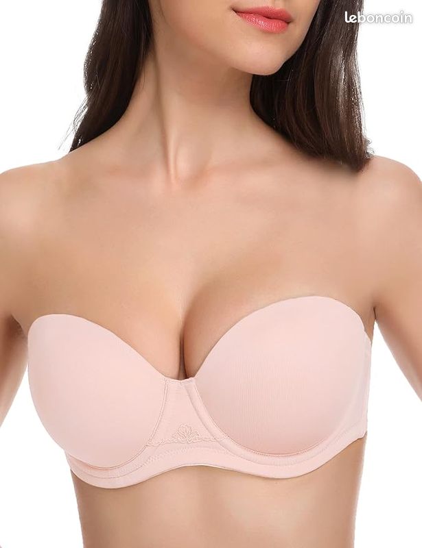Soutien-gorge Balconnet MILLESIA Armaturé - Taille 90D Rouge, Neuf Avec étiquettes