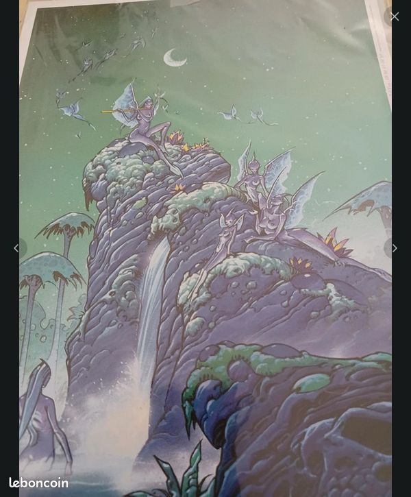 Philippe CAZA, Poster original sous blister, "Les Barreaux de l'Eden" (image 2)