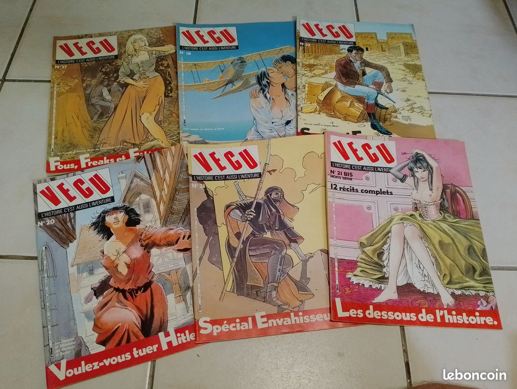 Collection de 49 magazines BD VECU, L’histoire c’est aussi L’aventure - Années 80 (image 5)