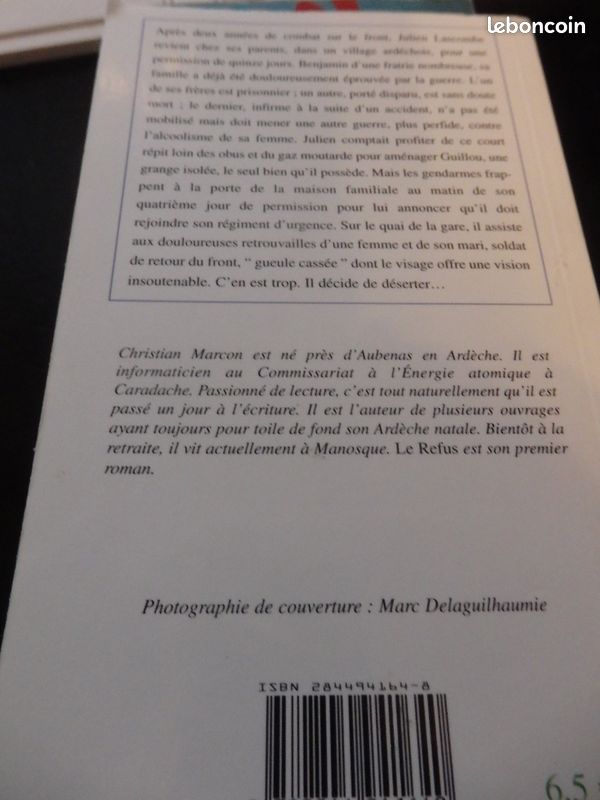 LE REFUS roman de CHRISTIAN MARCON (image 2)
