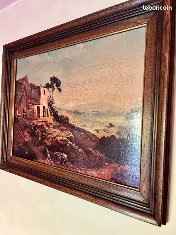 Cadre décoratif – maison au bord de la falaise, style bord de mer (image 2)