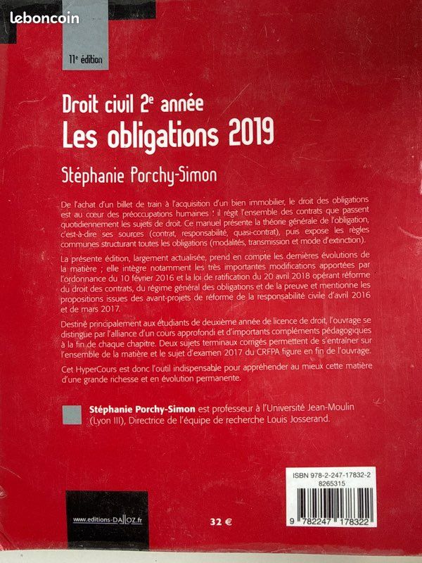 Droit des obligations 2ème année (image 7)