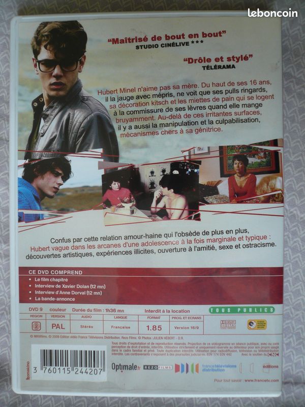 DVD J'ai tué ma mère- Xavier Dolan (image 2)