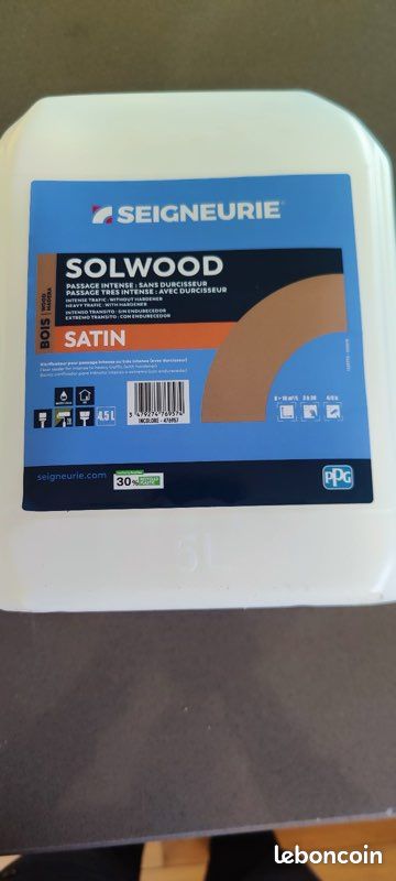 Seigneurie vitrificateur bois SOLWOOD satin 4.5 litres incolor (image 3)