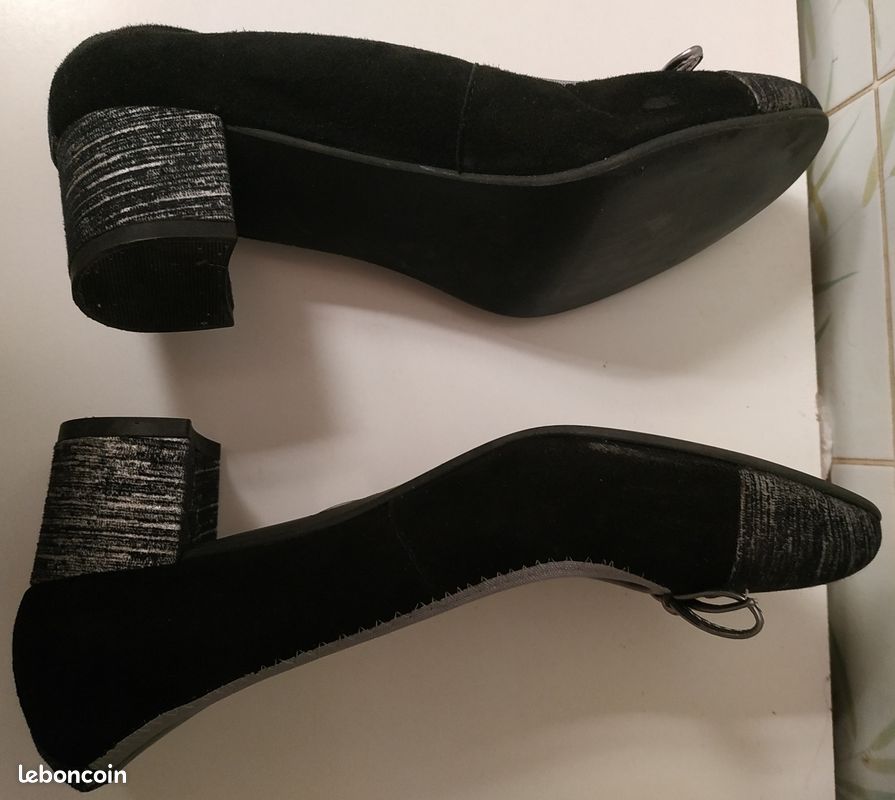 Escarpins en cuir, taille 38 (image 5)