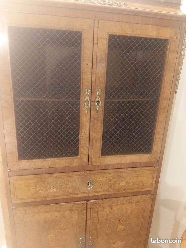 Meuble vitrine style Louis XV XVI (image 2)
