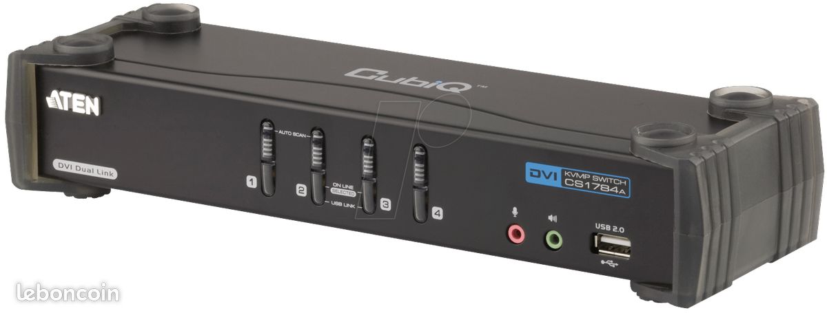 Commutateur écran clavier souris USB / DVI ATEN CS1784A (image 2)