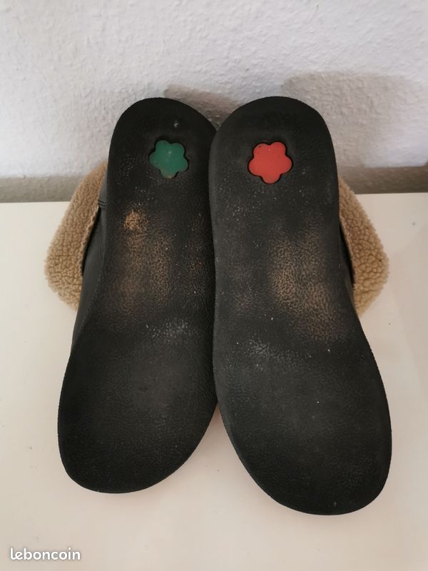 Bottines noires Kickers cuir et daim très bon état taille 40 (image 10)