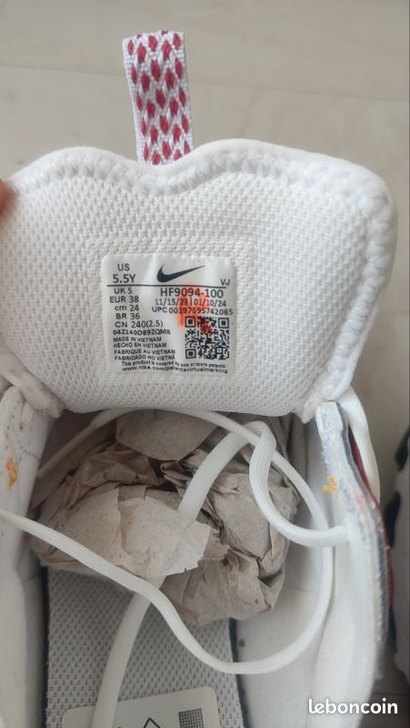 Nike React Vision blanche taille 38 (image 17)