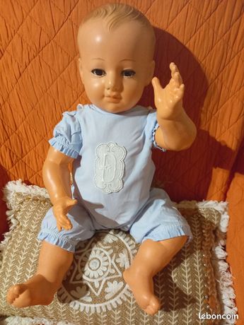 Rare Baigneur Petitcollin asiatique celluloïde taille 20