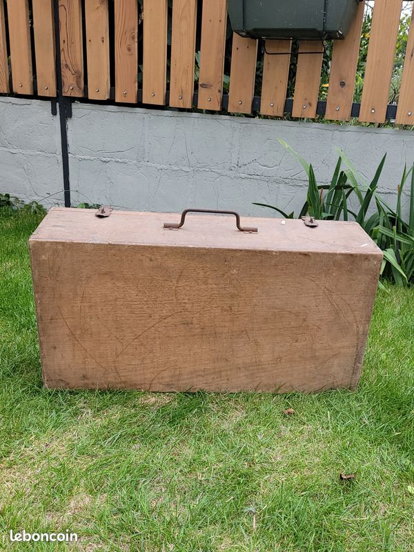 Valise en bois - ancien (image 5)