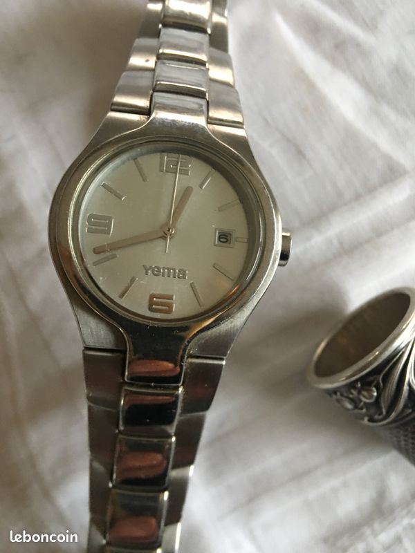 Lot De 2 Montres Vintage Femme : Yema Et Maty - Acier Doré, Occasion