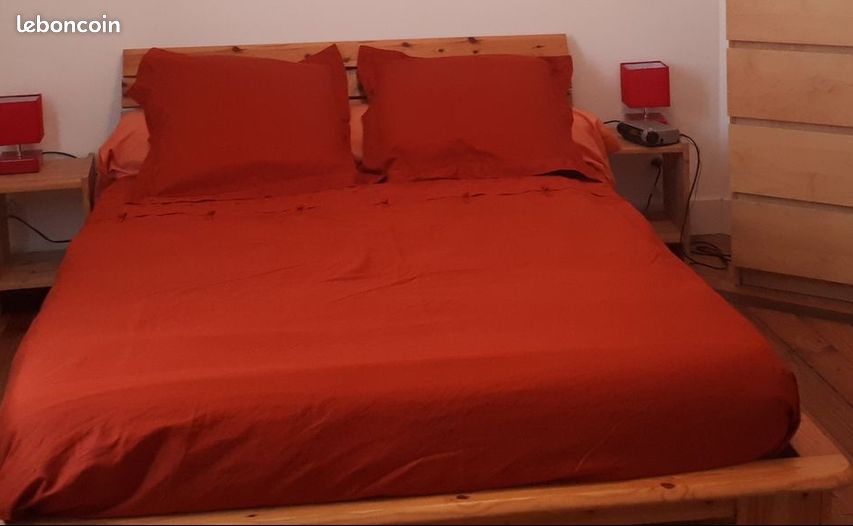 Lit pin miel 140 x 190 (image 1)
