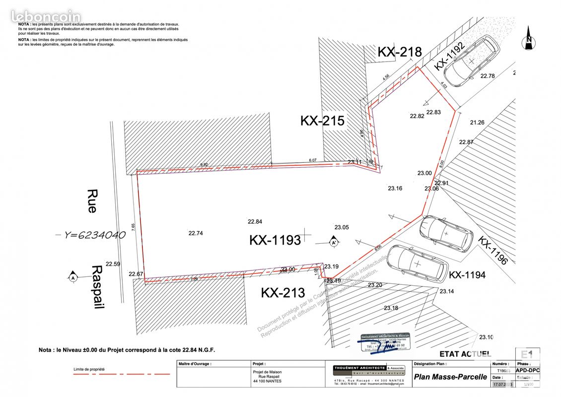 Terrain 187 m² · à Nantes · 187 m² · 126 000 €